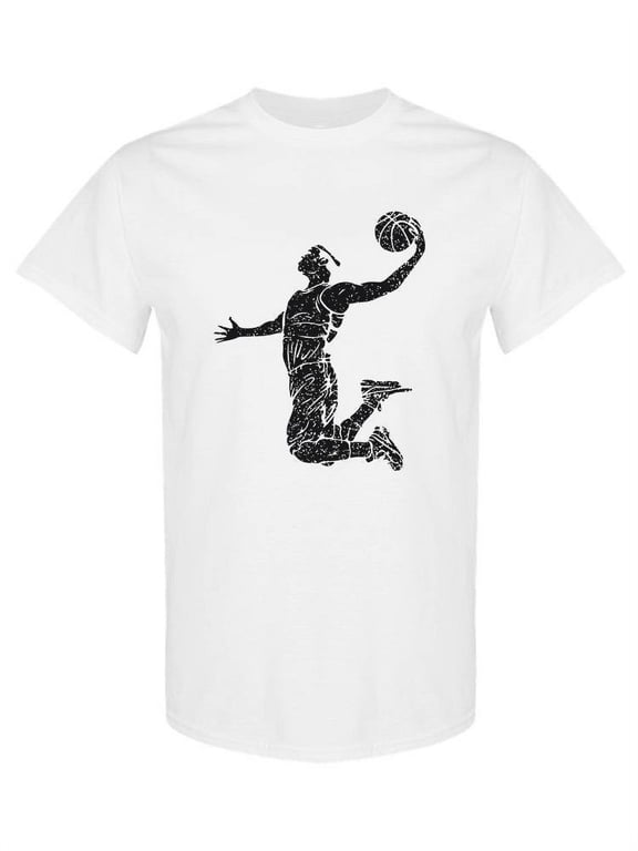 Basketball Dunkin T-Shirt Men -SPIdeals Designs, Male Large