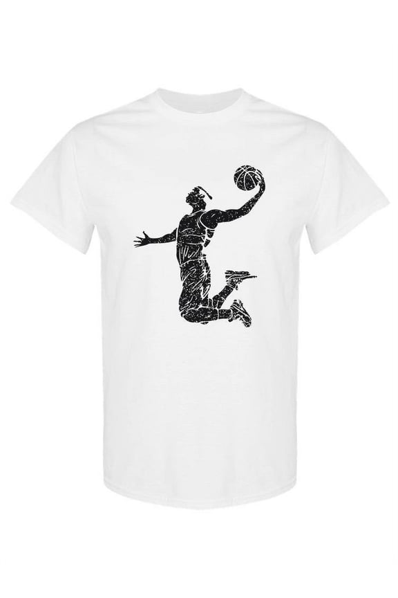 Basketball Dunkin T-Shirt Men -SPIdeals Designs, Male Small
