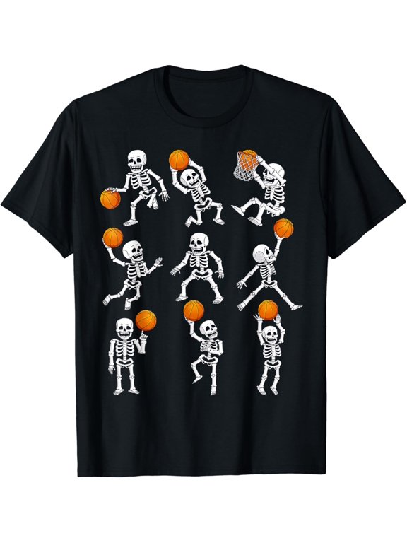 Basketball Dunking Dribble Boys T-Shirt
