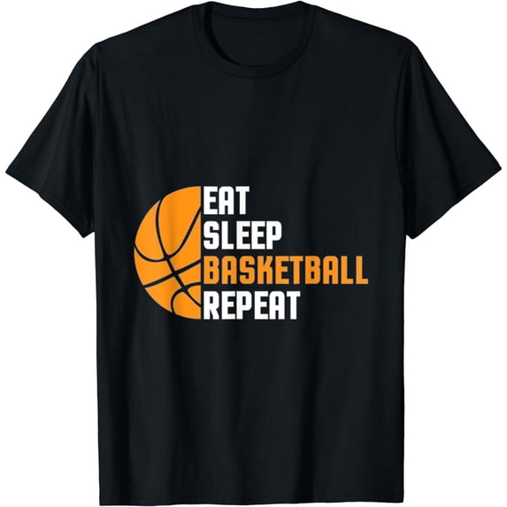 Basketball Eat Sleep Basketball Repeat Men Women Kids Teens T-Shirt
