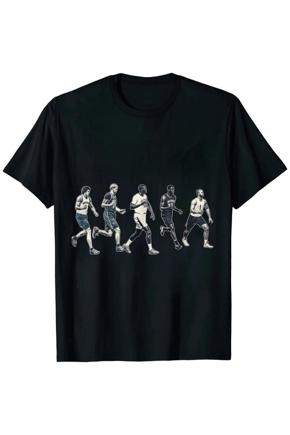 Basketball Evolution Funny Baller Player Men Women Kids T-Shirt