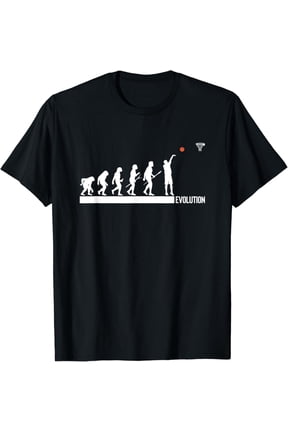 Basketball Evolution Of Man Sport Human Players Fans T-Shirt