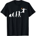 thumbnail image 1 of Basketball Evolution funny basketball dunk T-Shirt men and women can wear, black, white, gifts, 1 of 4
