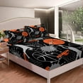 thumbnail image 1 of Basketball Fitted Sheet Teens Sport Theme 3D Basketball Star Slam Dunk Bed Sheet Set Skin-Friendly Microfiber Bed Cover Decor 3Pcs Bedding Set with 2 Pillowcase Full, 1 of 4