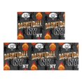 thumbnail image 1 of Basketball and Flame Gray Pattern Anti Fatigue Kitchen Rugs Set Of 2, Non Slip Washable Decorative Floor Mats for Kitchen Sink Laundry, 17"x30" and 17"x47", 1 of 6