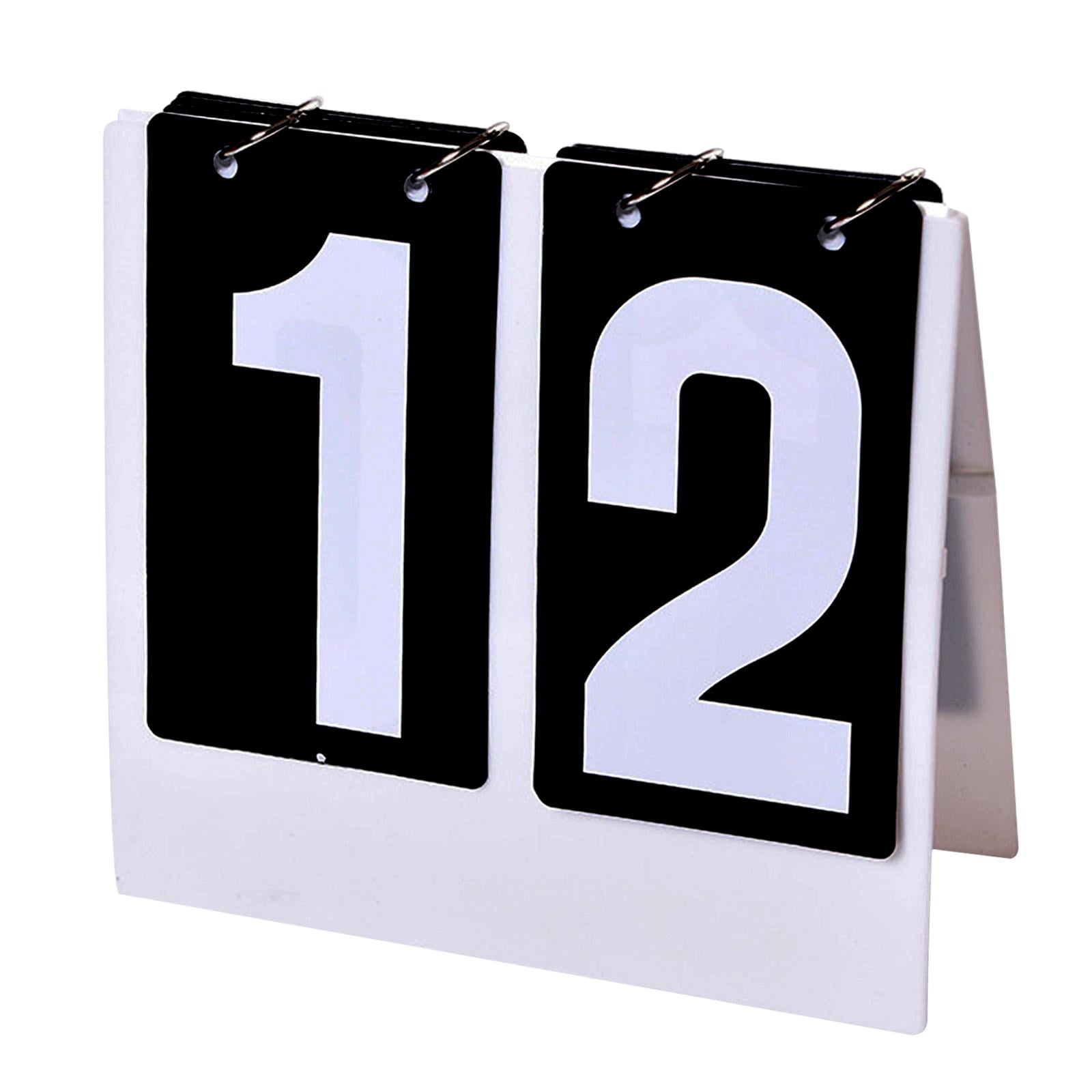 Basketball Flip Scoreboard Tabletop Professional Multifunction Portable