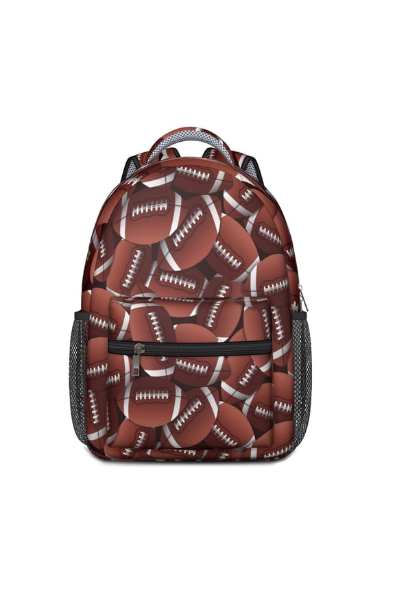 Basketball Football Baseball School Bag with Team Athlete Training Theme Lightweight Durable Daypack