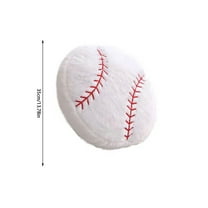 Basketball Football Baseball Plush Pillow Fluffy Durable Balls Pillows Stuffed Football Throw Pillow Soft Sports Ball Interactive Football Creative Room Decor Birthday Party Gift for Kids