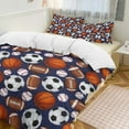 thumbnail image 1 of Basketball Football Bedding Set Duvet Cover Couple Bedclothes Pillowcase Customized Home Textiles Bed Set for Twin Size, 1 of 6