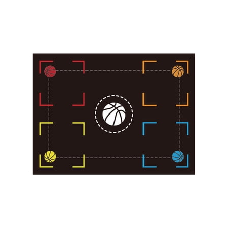 Basketball Footstep Mat Safe and Effective Indoor Training Soundproof Mat for Skill Development