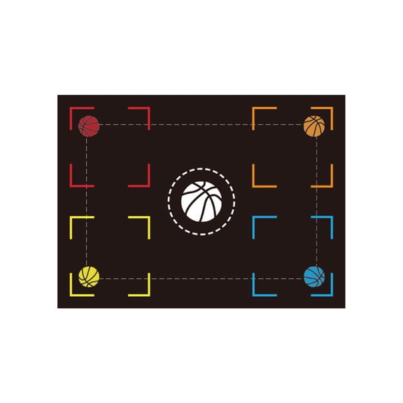 Basketball Footstep Mat Safe and Effective Indoor Training Soundproof Mat for Skill Development