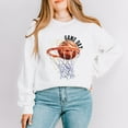 thumbnail image 1 of Basketball Game Day Hoop - Women's Graphic Sweatshirt, 1 of 9