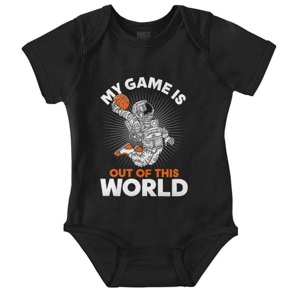 Basketball Game is out of this World Romper Boys or Girls Infant Baby Brisco Brands NB