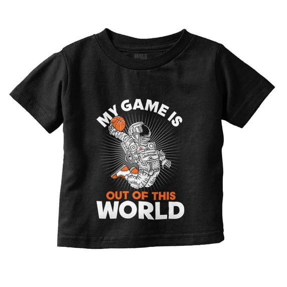 Basketball Game is out of this World Toddler Boy Girl T Shirt Infant Toddler Brisco Brands 24M