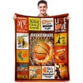thumbnail image 1 of Basketball Gifts, Basketball Gifts for Boys 8-12, Basketball Coach Gifts, Basketball Gifts for Men Girls Teens Kids, Gifts for Basketball Lovers, Basketball Team Gifts-Throw Blanket 50"x60", 1 of 6