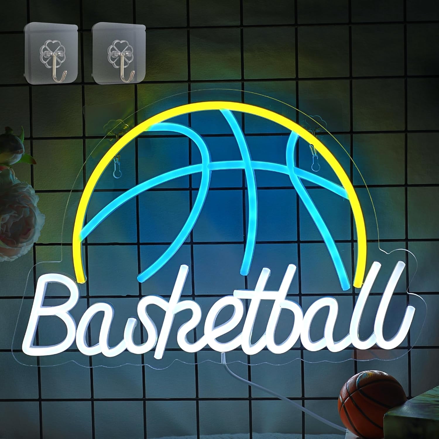 Basketball Tech Sign Basketball Gifts, Basketball Neon Sign, Basketball Neon Night Light for ...