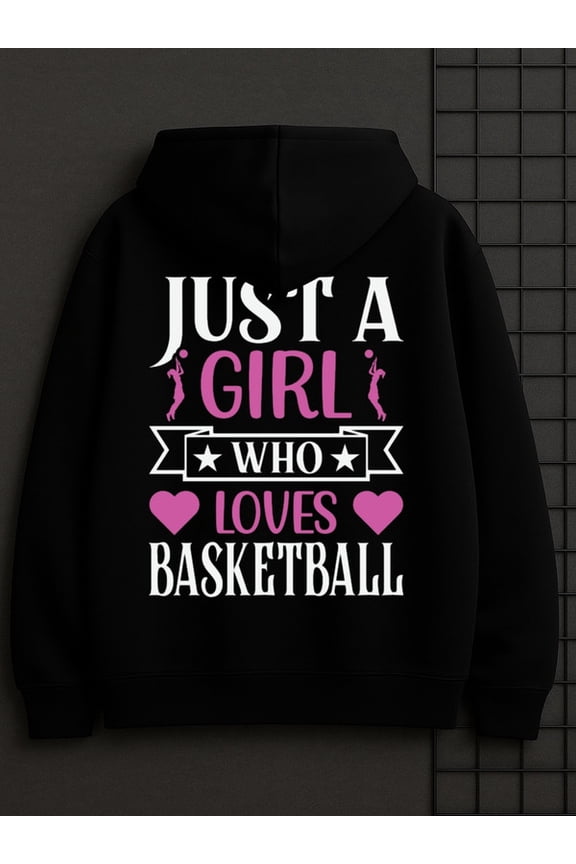 Basketball Girl Hoodie sweatshirt games men graphic hoodies black Everyday & Formal Wear christian streetwear comfortable autumn high quality game over game Original Unisex hoodie