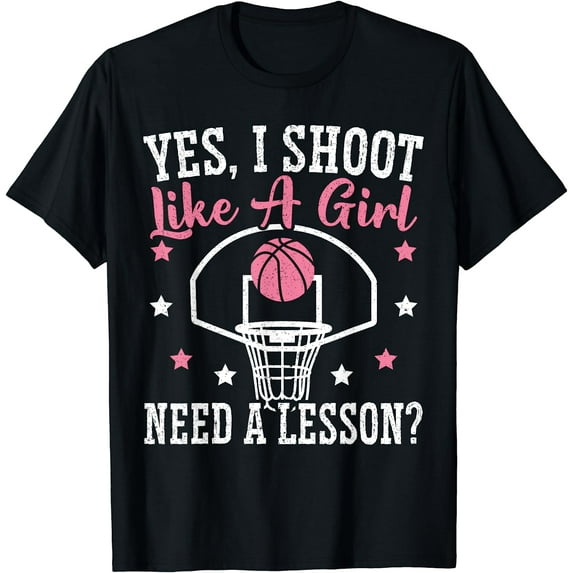 Basketball Girl Hoop Junkie Sport Lover Basketball Player T-Shirt