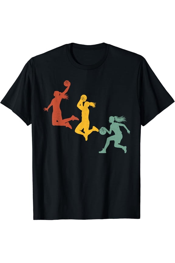 Basketball Girl Shirt Basketball Hoops Lovers Women Girls T-Shirt