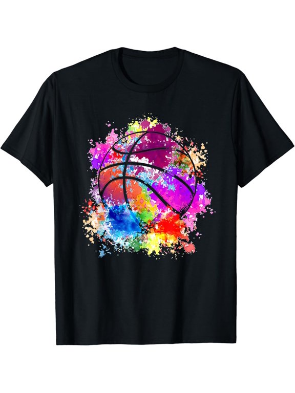 Basketball Girl Teens Women Baller Dunking T-Shirt