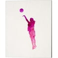 thumbnail image 1 of Basketball Girl Watercolor Silhouette Part IV by Sports Mania, Canvas Wall Art, 16W x 20H, 1 of 2