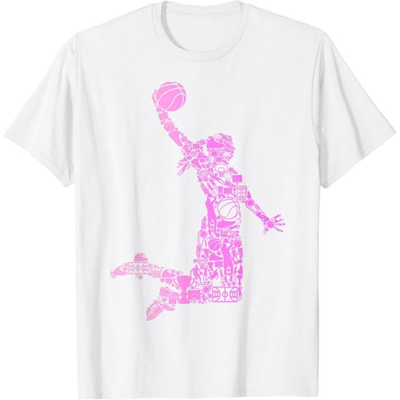 Basketball Girl Women Kids T-Shirt100% cotton