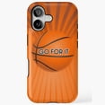 thumbnail image 1 of Basketball Go For It Motivational Sports Quote Typography iPhone Case 17 to 11 Pro Max, 1 of 2