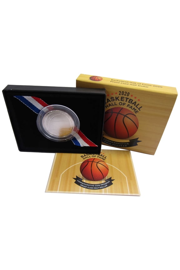 Basketball Hall of Fame Commemorative Half Dollar 2020 S Proof OGP COA