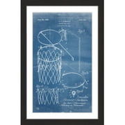 "Basketball Hoop 1925 Blueprint" Framed Painting Print