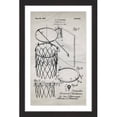 thumbnail image 1 of "Basketball Hoop 1925 Old Paper" Framed Painting Print, 1 of 4