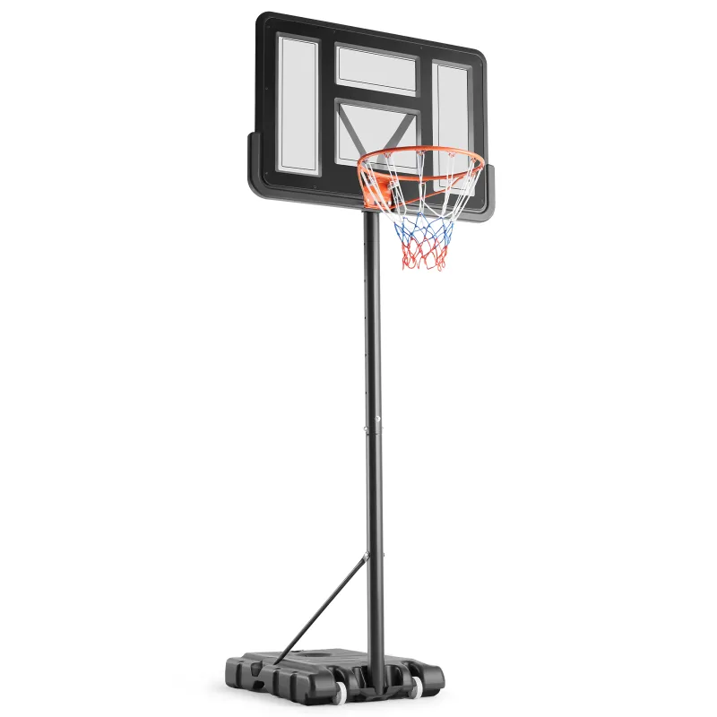 Basketball Hoop, 4-10 Ft Adjustable Height Portable Backboard System, 44 Inch Basketball Hoop & Goal