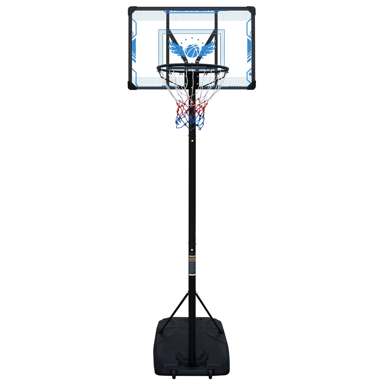 Basketball Hoop Adjustable Height 4.74-10 Ft, Portable Basketball Stand for Outdoor&Indoor