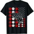 thumbnail image 1 of Basketball Hoop American Basketball T-Shirt Black, 1 of 3