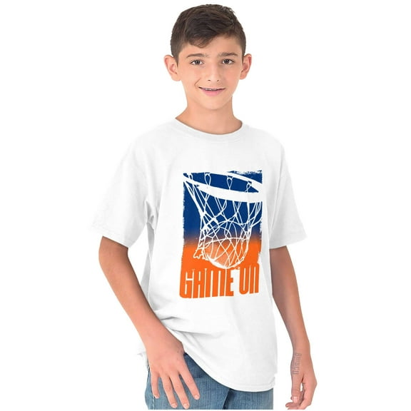Basketball Hoop Athlete Game On Boys Kids T Shirt Tees Tops Teen Brisco Brands L