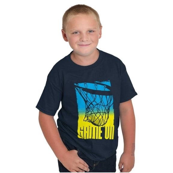 Basketball Hoop Athlete Game On Boys Kids T Shirt Tees Tops Teen Brisco Brands S