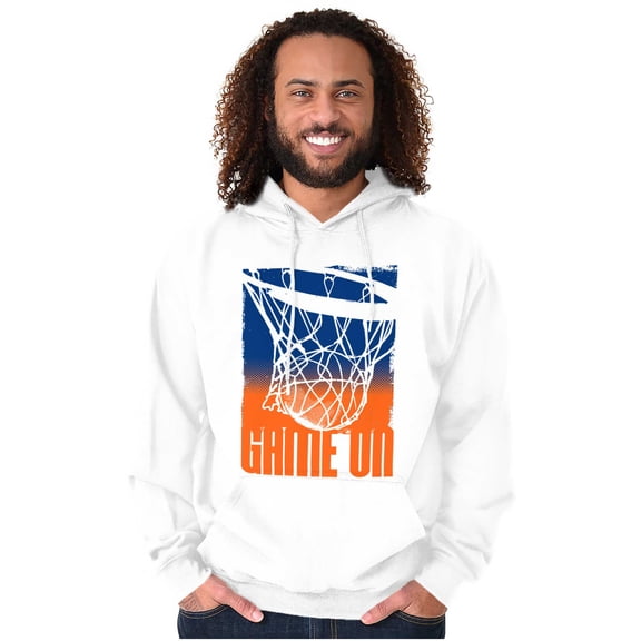 Basketball Hoop Athlete Game On Hoodie Hooded Sweatshirt Men Brisco Brands S