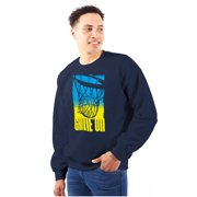 Basketball Hoop Athlete Game On Men's Crewneck Sweatshirt Brisco Brands M