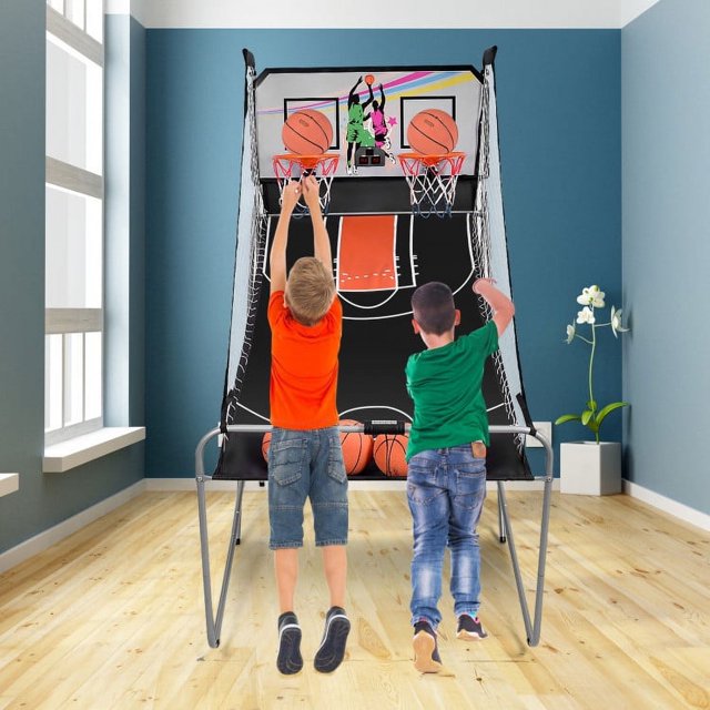 Basketball Hoop Indoor, Foldable Arcade Games Machines for Home, 8 Game