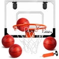 thumbnail image 1 of Basketball Hoop Indoor, Over The Door Basketball Hoop, Indoor Outdoor Mini Basketball Hoop Birthday Gift Toy for Kids & Adults, 1 of 10