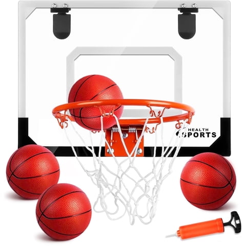 Basketball Hoop Indoor, Over The Door Basketball Hoop, Indoor Outdoor Mini Basketball Hoop Birthday Gift Toy for Kids & Adults