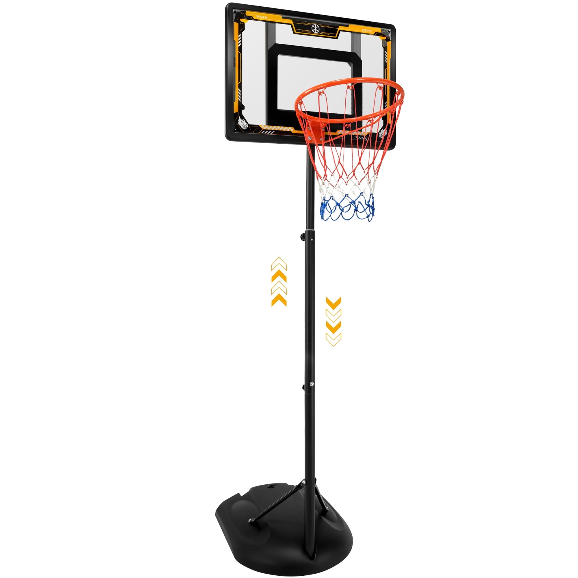 33" Outdoor Basketball Hoop System for Adults Kids, 7.22FT8.84FT