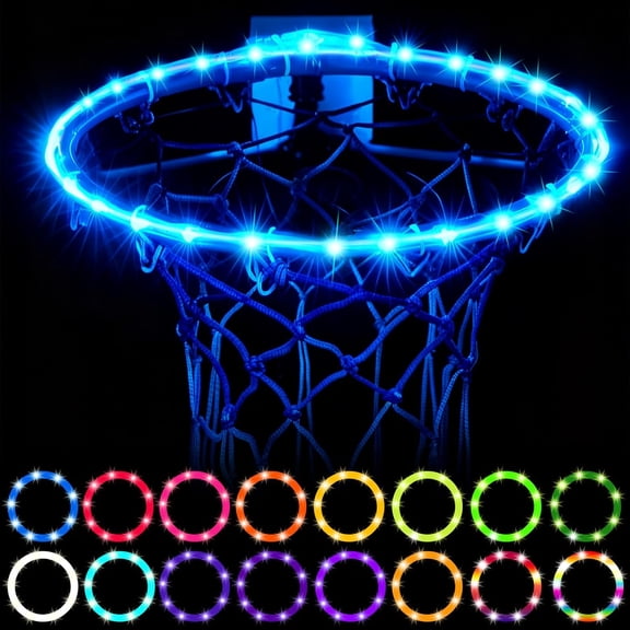 Basketball Hoop Lights Outdoor, Led Basketball Hoop, Remote Control, Waterproof, Super Bright