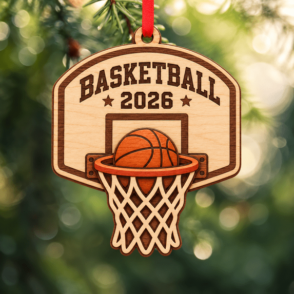 Basketball Hoop Ornament for 2026 Christmas Tree - Walmart.com