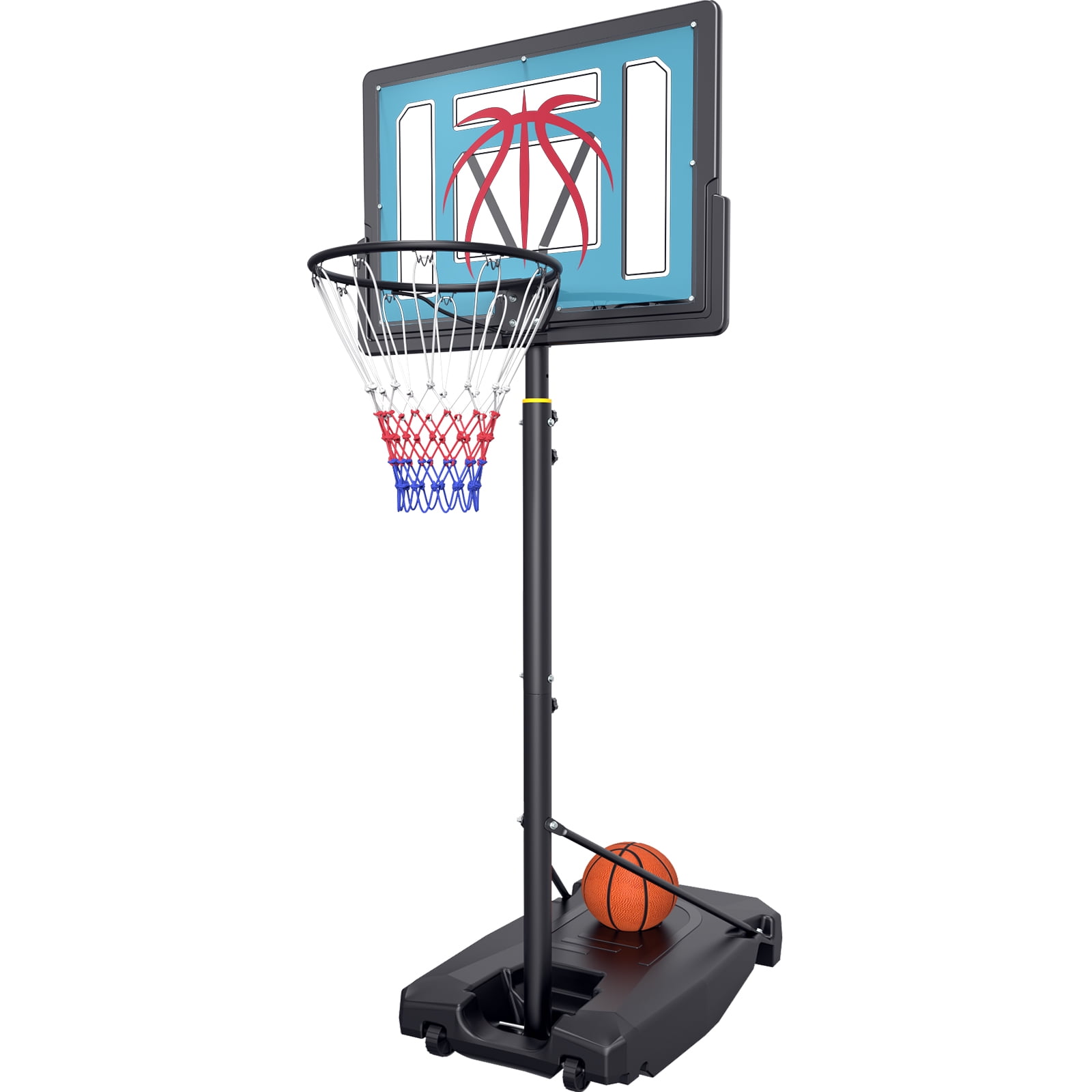 Basketball Hoop Outdoor 4.828.53ft Adjustable, Portable Basketball