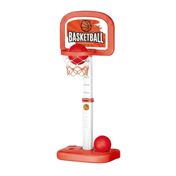 Basketball Hoop Outdoor, Adjustable Pool Basketball Hoop Set, Floating/Standing Basketball Stand for Swimming Pool, Indoor Outdoor With Pump & 2/4 Balls, Red Basketball Stand+ Pump+4 Ball