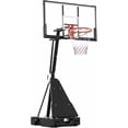 thumbnail image 1 of Basketball Hoop Outdoor Portable, 48 Inch Shatterproof PC Backboard, 4.9-10FT Height Adjustable Basketball Hoop Goal System, Mobile Stand with Wheels & Weighted Base for Driveway Backyard Pool Play, 1 of 9