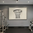 thumbnail image 1 of Basketball Hoop Poster, Black And White Sports Art Home Decor, 16x24 UNFRAMED, 1 of 3
