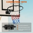 thumbnail image 1 of Basketball Hoop,Solid Basketball Rim,18" Replacement Breakaway Wall Mounted Outdoor Heavy Duty Solid Steel 18 Inch Rim Double Spring with All Weather Net,Youth and Adults,Indoor and Outdoor,Black, 1 of 6