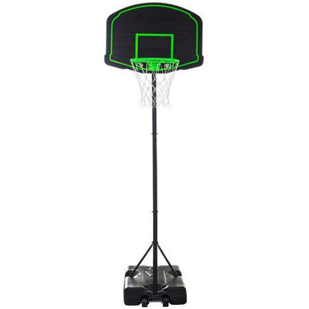 Basketball Hoop System Stand Equipped with a 30-Inch Backboard Adjustable Heigh