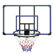 Basketball Hoop Wall-mounted basketball hoop, 45 x 29 inches shatterproof back, folding hoop, durable hoop and all-weather mesh for indoor and outdoor use,Basketball Goal
